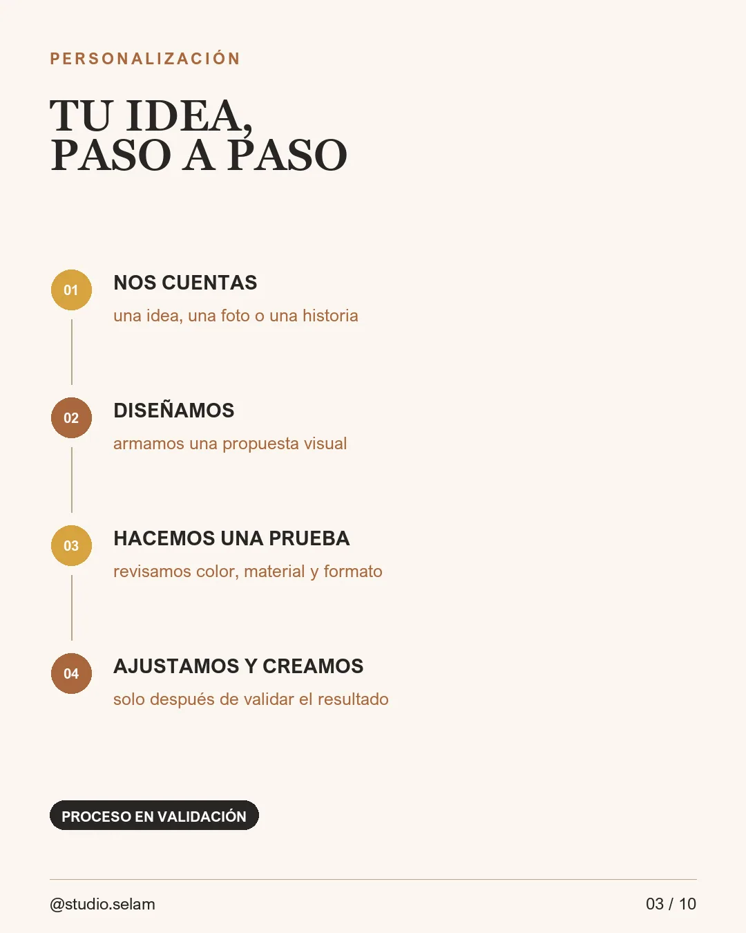Post 03 - Proceso de personalización