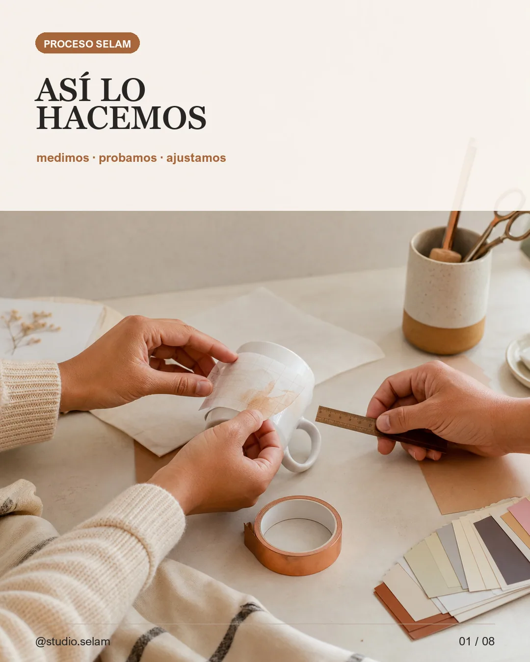 Prensa térmica en proceso en el taller