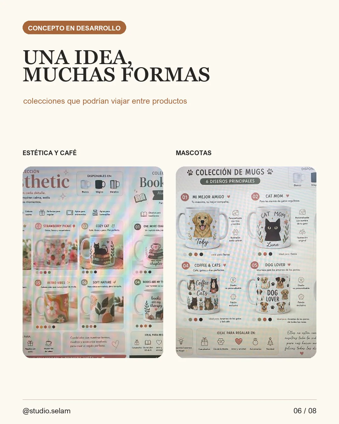 Termos y tumblers — Representación editorial